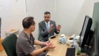 0歳からの頭のかたちクリニックでの臨床見学の様子